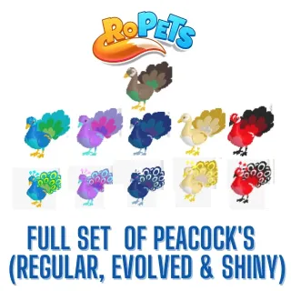 Ropets Peacocks Full Set