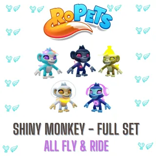 Ropets Shiny Monkey Fly & Ride Set