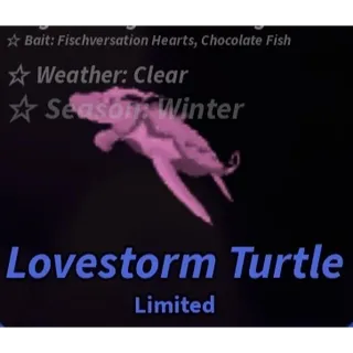 LOVESTORM TURTLE / LOVE STORM TURTLE - FISCH