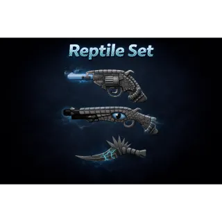 REPTILE SET (REVOLVER, DOUBLE BARREL, KNIFE) - DA HOOD / DAHOOD / DH