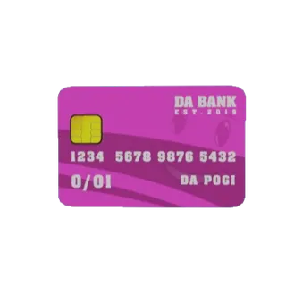 CREDIT CARD PINK (WALLET) - DA HOOD / DAHOOD / DH