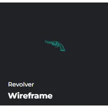 WIREFRAME REVOLVER / WIRE FRAME REVOLVER - DA HOOD / DH / DAHOOD