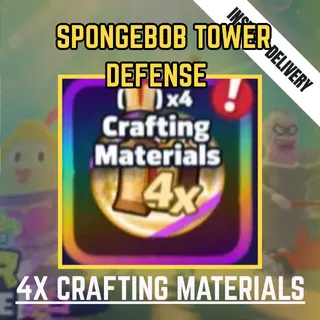 4X CRAFTING MATERIALS - SPONGEBOB TOWER DEFENSE / STD