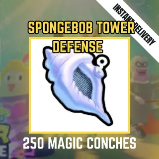 250 MAGIC CONCHES - SPONGEBOB TOWER DEFENSE / STD