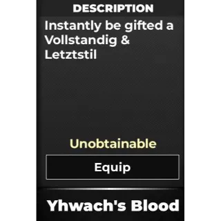 YHWACH'S BLOOD - TYPE SOUL