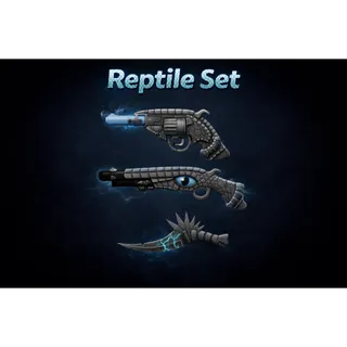 REPTILE SET (REVOLVER, DOUBLE BARREL, KNIFE) - DA HOOD / DAHOOD / DH