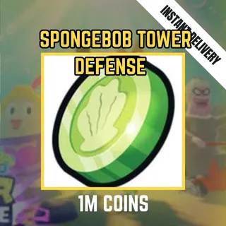 1000000 COINS / 1M COINS - SPONGEBOB TOWER DEFENSE / STD