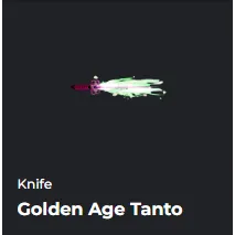 GOLDEN AGE TANTO / GOLDEN AGE KNIFE - DA HOOD / DH / DAHOOD
