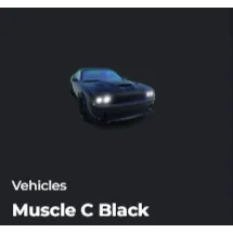  MUSCLE C BLACK - DA HOOD / DAHOOD / DH