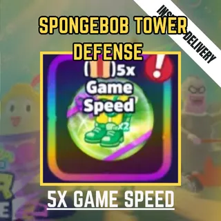 5X GAME SPEED - SPONGEBOB TOWER DEFENSE / STD