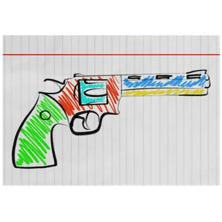 PAPER REVOLVER - DA HOOD / DAHOOD / DH