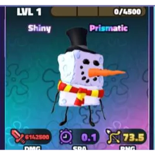SHINY SNOW SPONGE - SPONGEBOB TOWER DEFENSE / STD