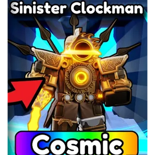 SINISTER CLOCKMAN COSMIC- SKIBIDI TOWER DEFENSE / STD