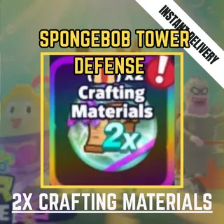 2X CRAFTING MATERIALS - SPONGEBOB TOWER DEFENSE / STD