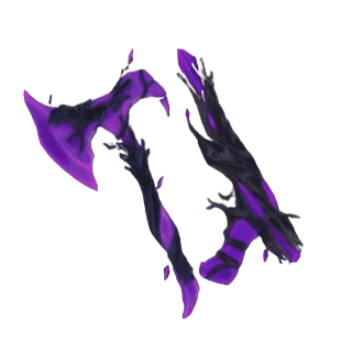 PURPLE WILLOW SET (GUN AND AXE) - MURDERERS VS SHERIFFS DUELS / MVSD