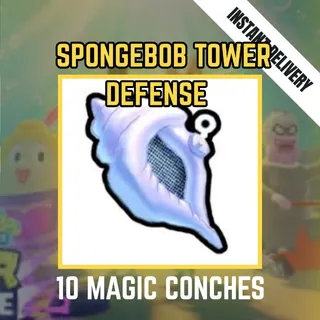 10 MAGIC CONCHES - SPONGEBOB TOWER DEFENSE / STD