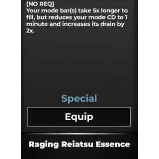 RAGING REIATSU ESSENCE - TYPE SOUL