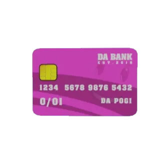 CREDIT CARD PINK (WALLET) - DA HOOD / DAHOOD / DH