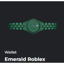 EMERALD ROBLEX / EMERALD ROBLEX WATCH - DA HOOD / DH / DAHOOD