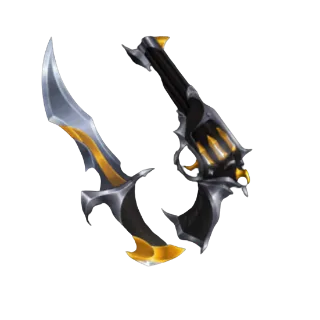 YELLOW STRIFE SET (GUN AND KNIFE) - MURDERERS VS SHERIFFS DUELS / MVSD