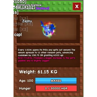 NIGHTMARE RAINBOW DILOPHOSAURUS 61.15 KG