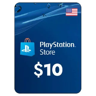 $10.00 USD PlayStation Store