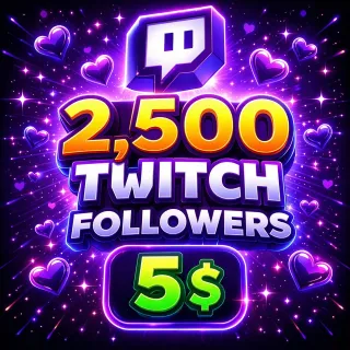 Twitch 2500 followers