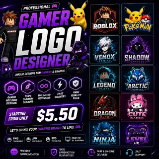 I will design a professional and unique logo for your brand fast