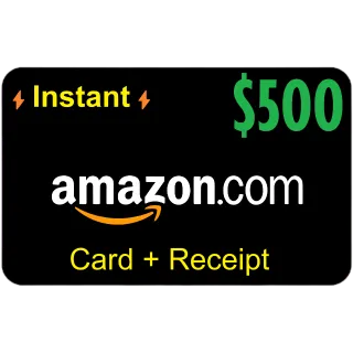 $500.00 USD Amazon.com 1 hour delivery