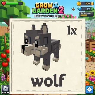 Wolf 1x - GROW A GARDEN 2 