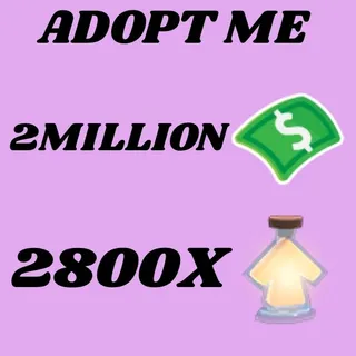 BUCKS AND AGE UP POTIONS  - ADOPT ME 