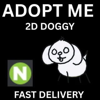 2D DOGGY NEON 1X - ADOPT ME  