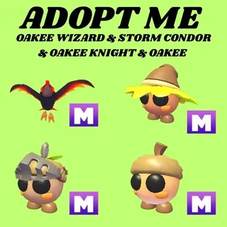 STORM CONDOR 1XMEGA AND OAKEE WIZARD 1X MEGA  - ADOPPT ME 
