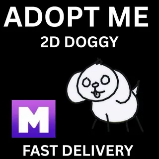 2D DOGGY MEGA 1X - ADOPT ME  