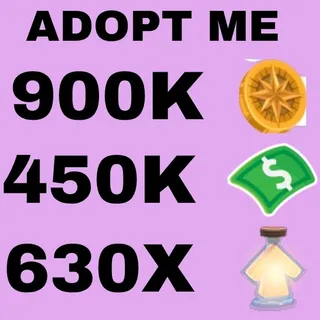 COMPASS COIN AND BUCKS AND AGE UP POTION - ADOPT ME 
