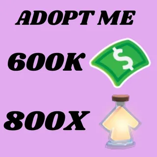 BUCKS AND AGE UP POTIONS - ADOPT ME 