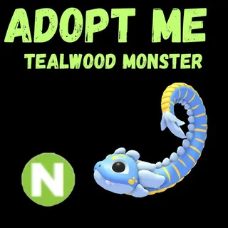 TEALWOOD MONSTER NEON 1X  - ADOPT ME 