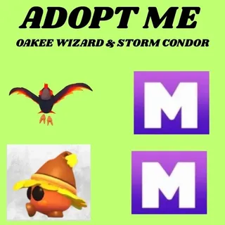STORM CONDOR 1XMEGA AND OAKEE WIZARD 1X MEGA  - ADOPPT ME 