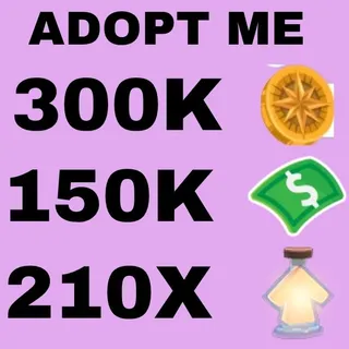 COMPASS COIN AND BUCKS AND AGE UP POTION - ADOPT ME 