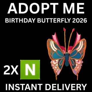 BIRTHDAY BUTTERFLY 2026 NEON 2X - ADOPT ME 