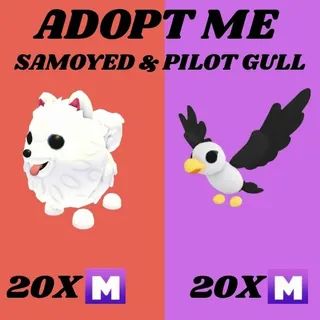 SAMOYED MEGA 20X & PILOT GULL MEGA 20X - ADOPT ME 