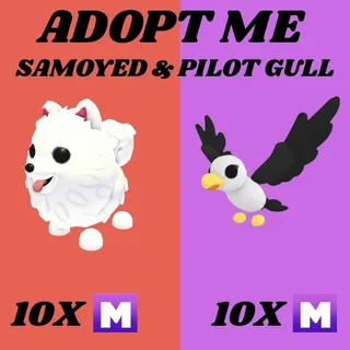 SAMOYED MEGA 10X & PILOT GULL MEGA 10X - ADOPT ME 