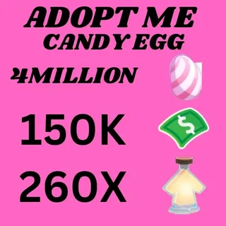 CANDY EGG AND BUCKS AND AGE UP POTIONS - ADOPT ME 