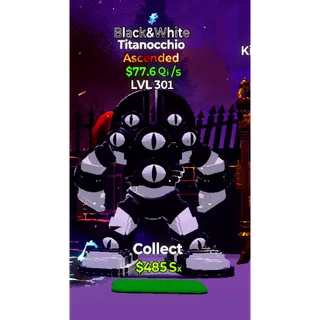 🖤Black & White🤍 77.6 Qi /s Titanocchio👀