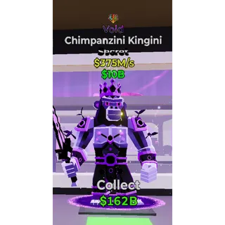 🙊 *RARE* 🖤VOID💜 💸375M/s Chimpanzini Kingini🙊 🎆 WITH FIREWORK TRAIT🎆 🔥 Steal The Brainrot Fortnite