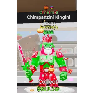 🙊 *RARE* 🎄CHRISTMAS🎄 475M/s Chimpanzini Kingini🙊 🎃WITH 2 TRAITS🏳️‍🌈 🔥 Steal The Brainrot Fortnite