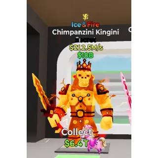 🙉 *RARE* ❄️ICE N FIRE🔥 💸212M/s Chimpanzini Kingini🙉🔥 Steal The Brainrot Fortnite