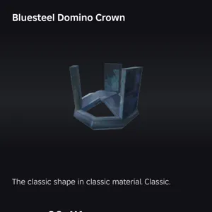 Bluesteel Domino Crown