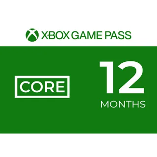 Xbox Game Pass Core 12 month subscription India / code