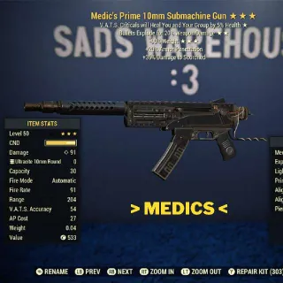 Weapon | ME90 Submachine Gun